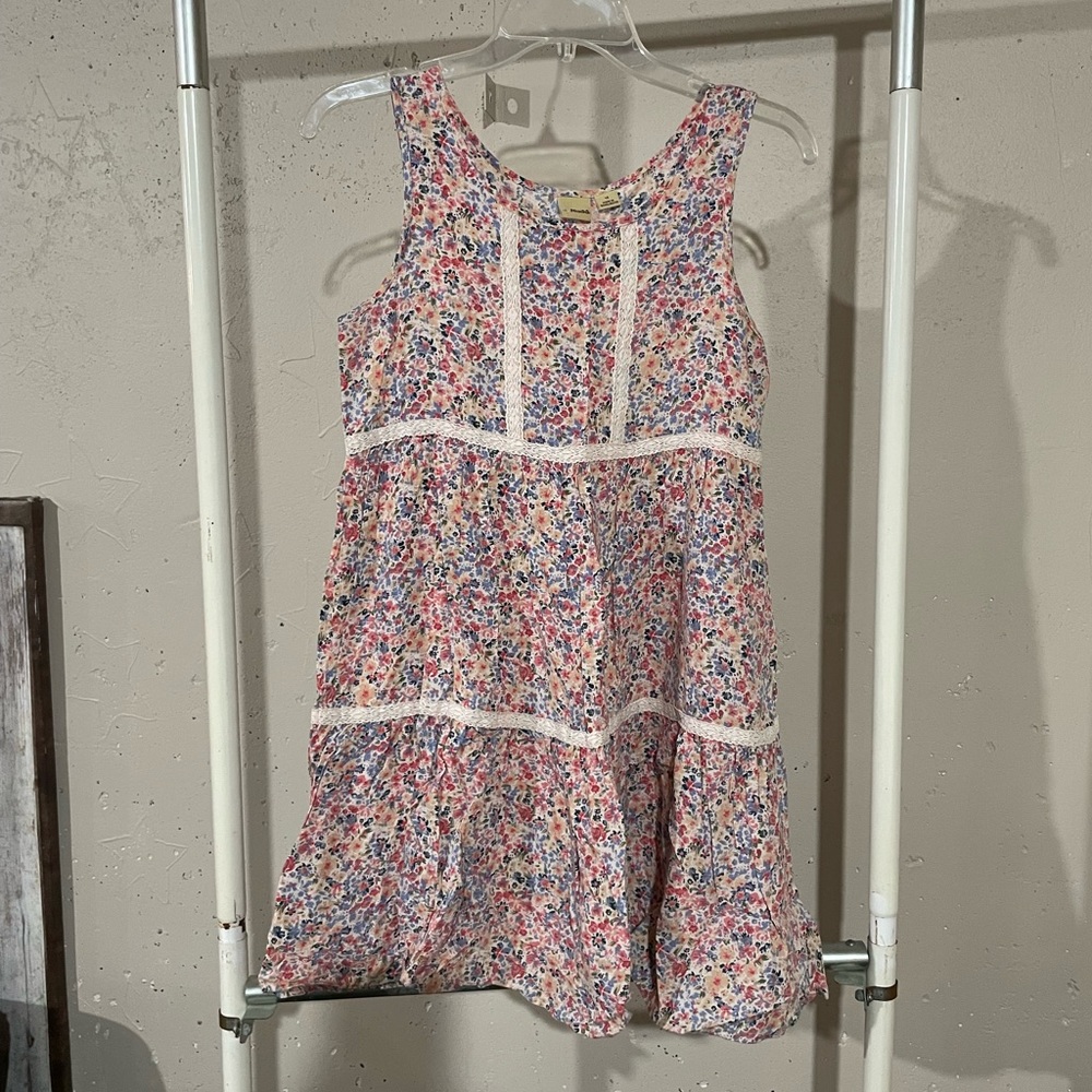 Mudd Multi Colored Flowered Sleeveless Dress. Girls size 14